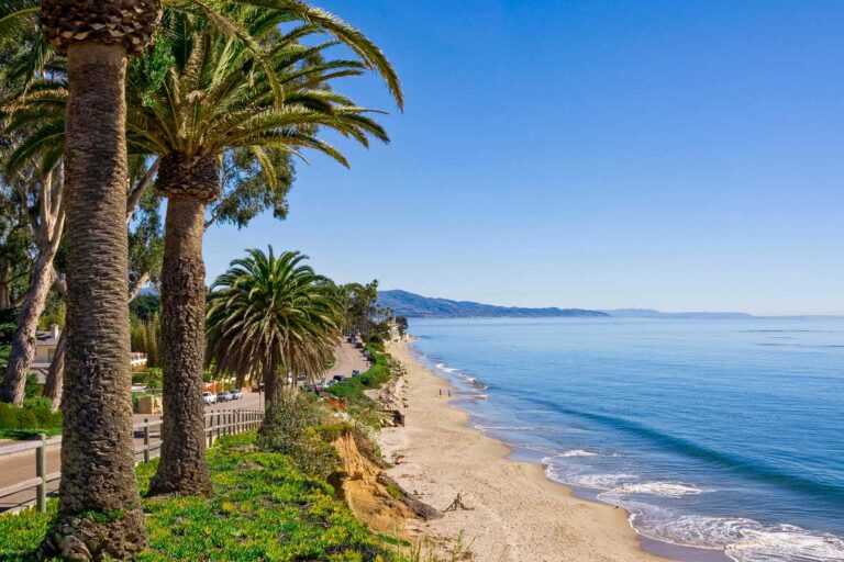 Butterfly Beach seen in Santa Barbara California
