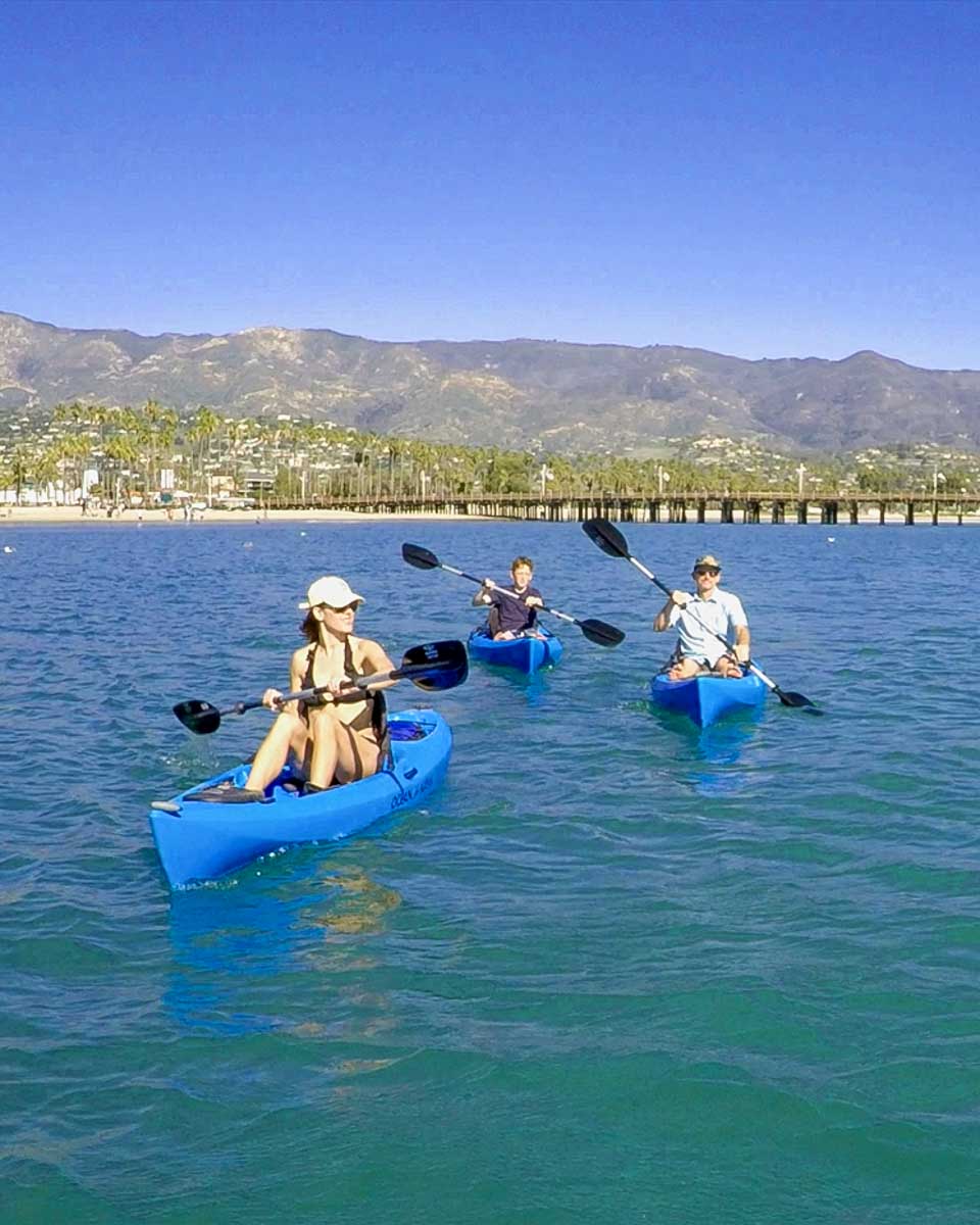 Cal Coast Adventures people kayak in Santa Barbara California