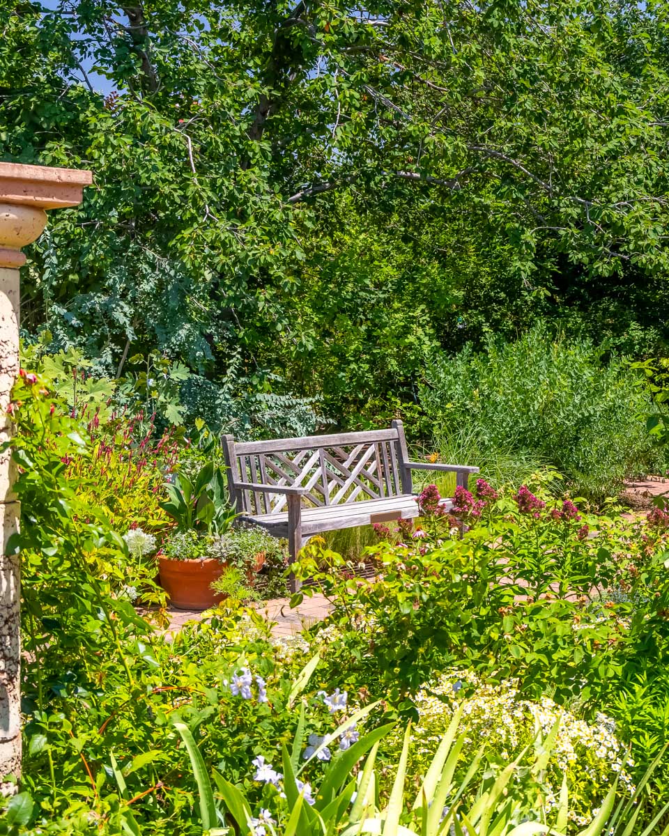 Denver Botanical Gardens Bench Denver Colorado