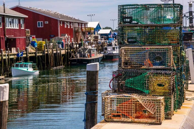 Dockside in Portland, Maine United States