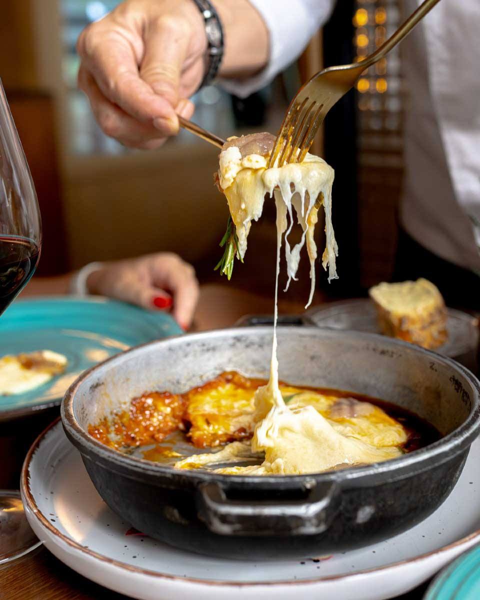 Enjoying a meal at Restaurante Casa Suecia in madrid