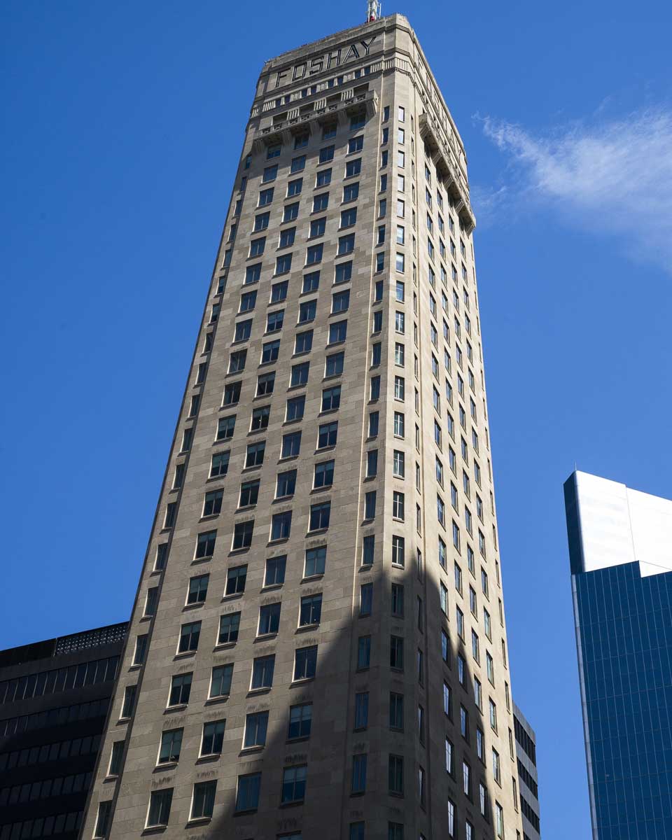 Foshay Tower seen on a historic walking tour of Minneapolis Minnesota