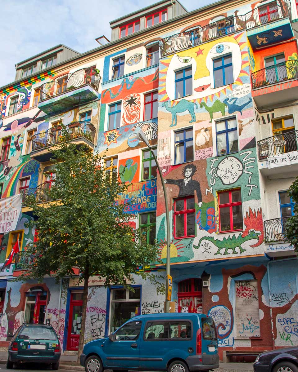 Frierichshain houses in Berlin Germany