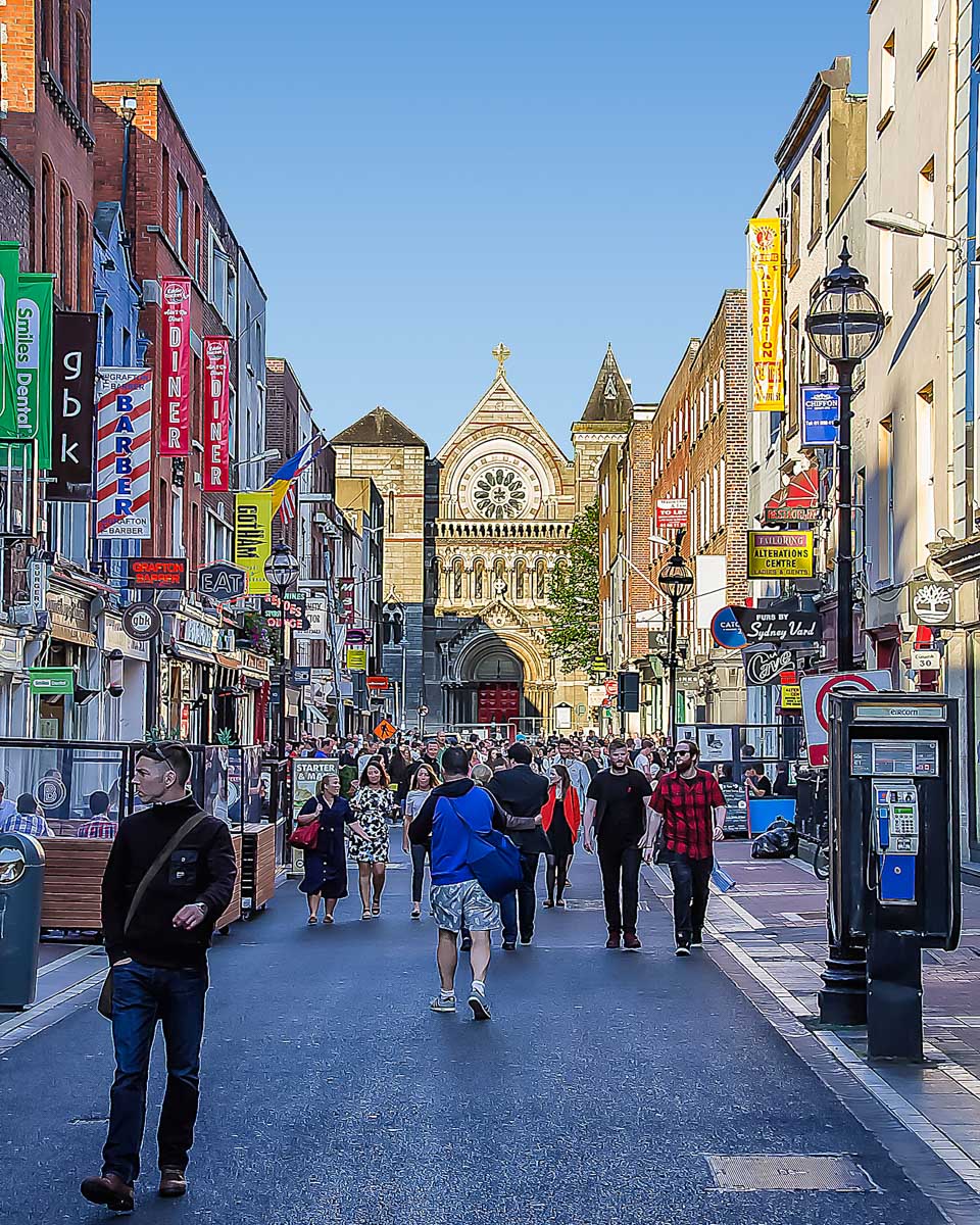 Grafton Street in Dublin Ireland