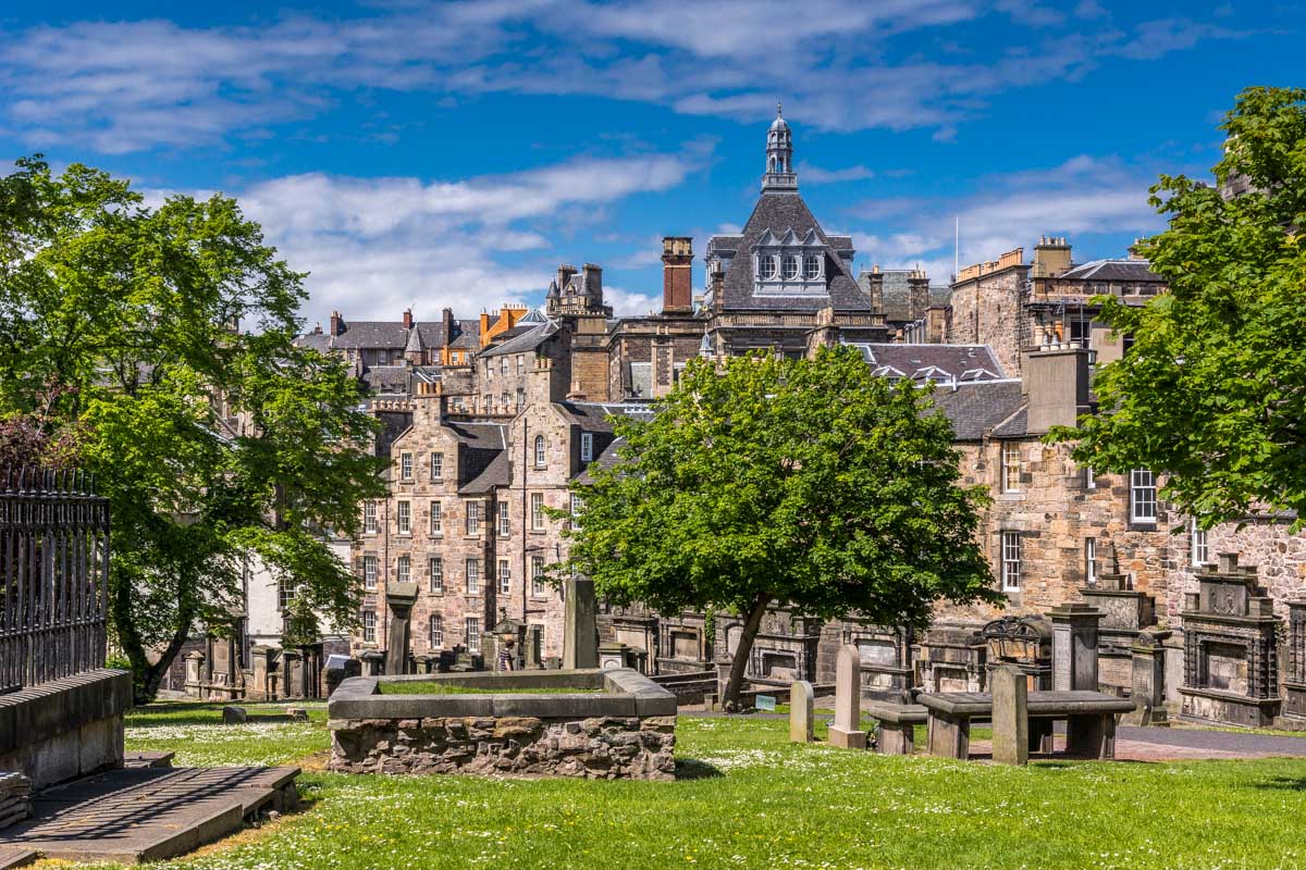 Greyfriars Kirkyard in Edinburgh Scotland