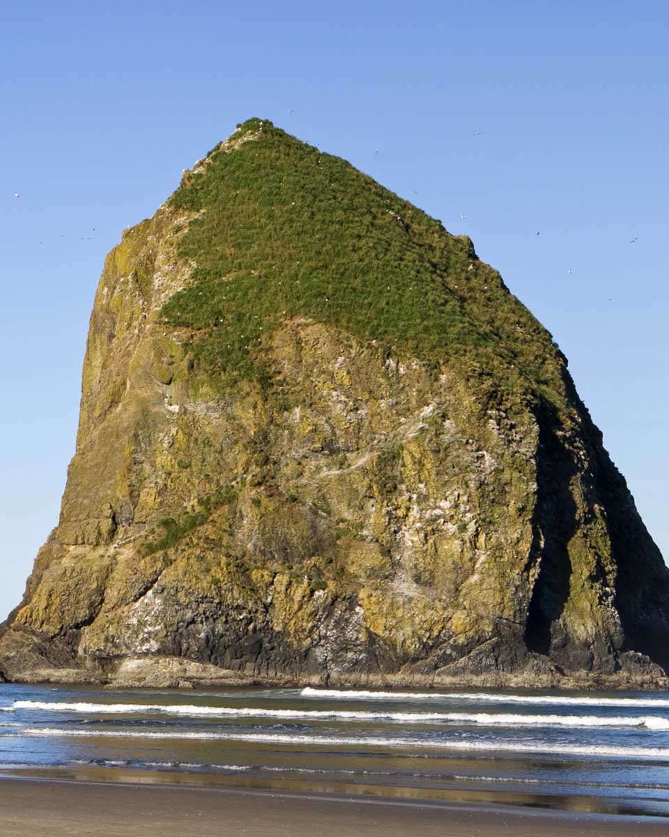 Haystack rock on cannon beach on a tour from Portland Oregon