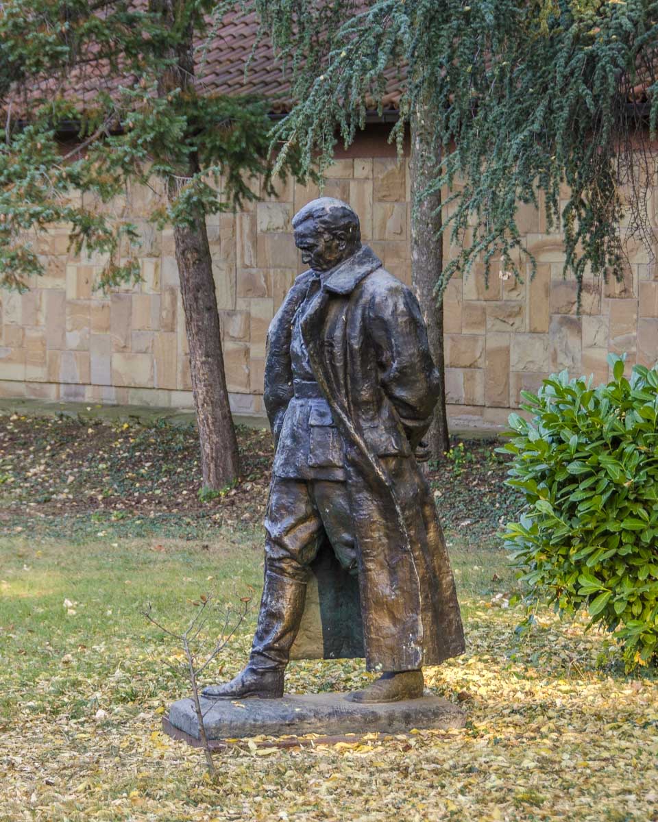 Josip Broz Tito bronze monument seen on a tour of Belgrade Serbia