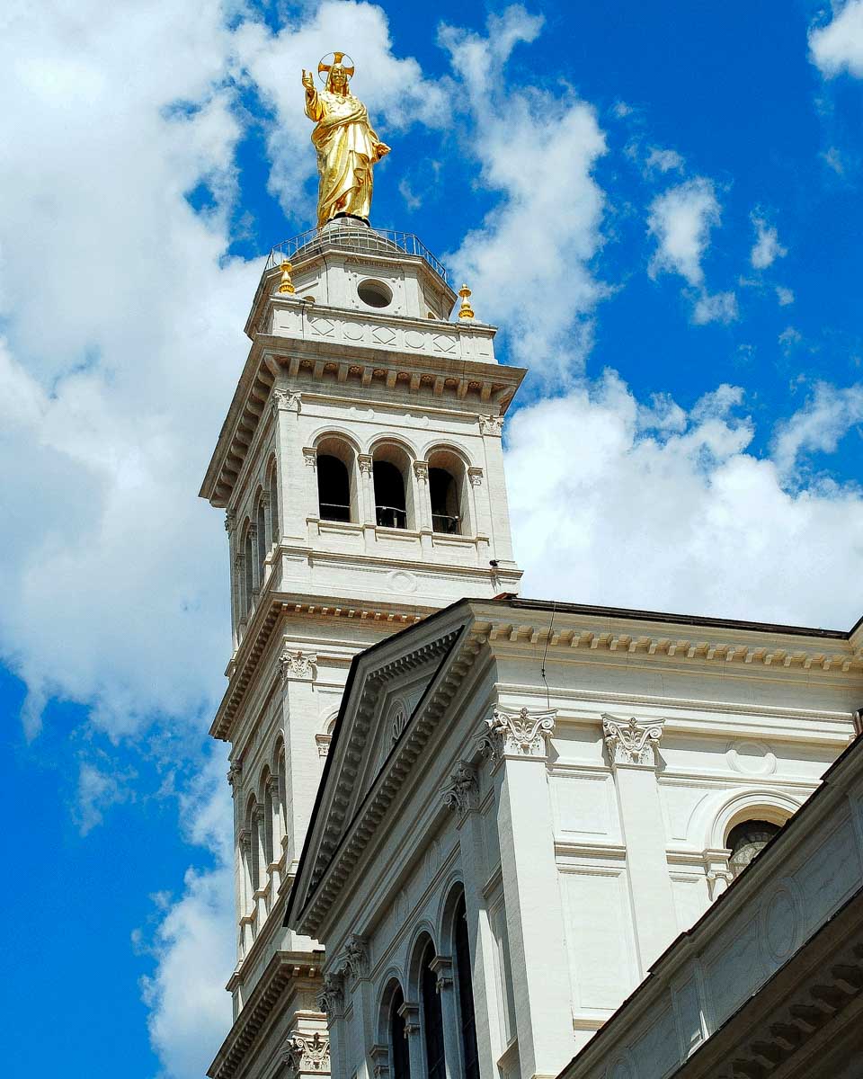Little Sacro Cuore church in Rome near Termini station Rome Italy