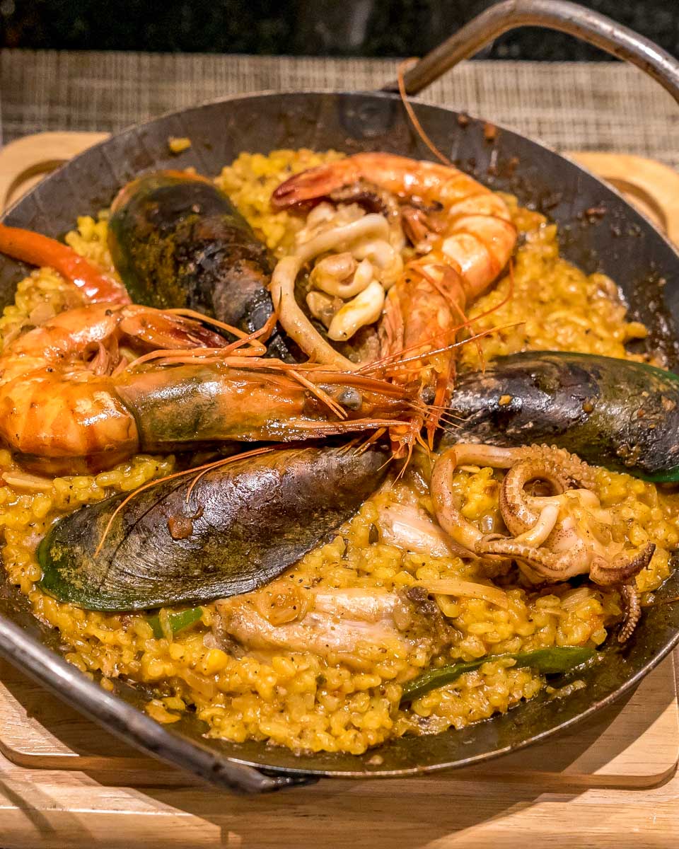 Paella-eaten-in-Madrid-Spain