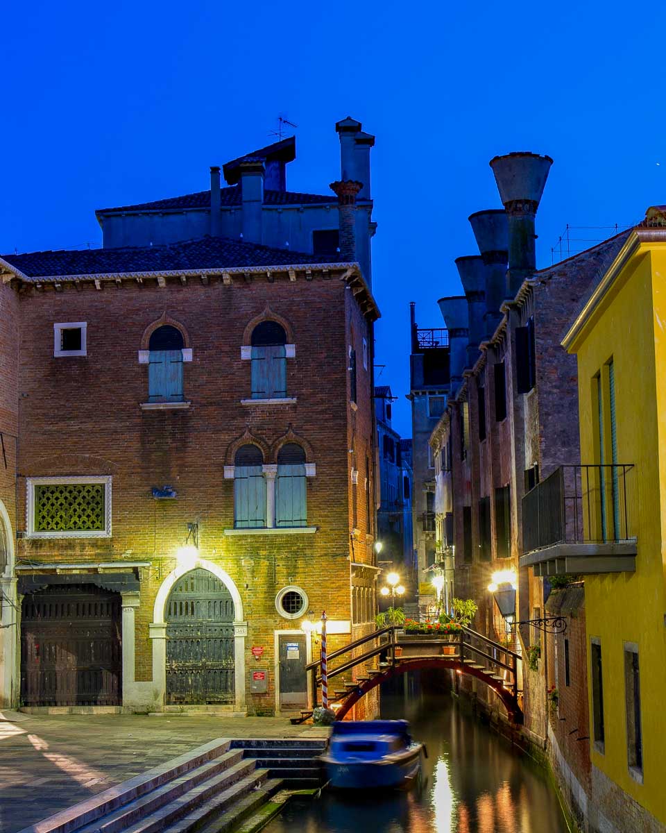 San Polo Venice Italy at night