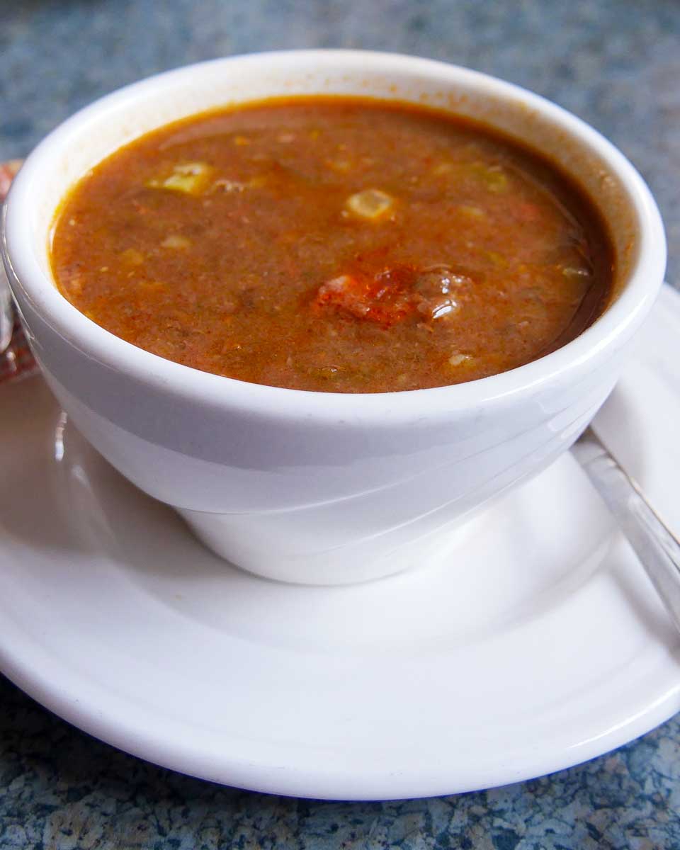 Soup eaten on a food tour in Denver Colorado