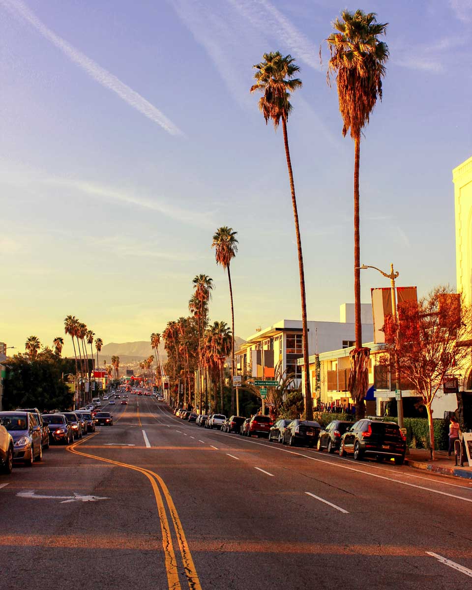 Sunset Boulevard in Los Angeles California