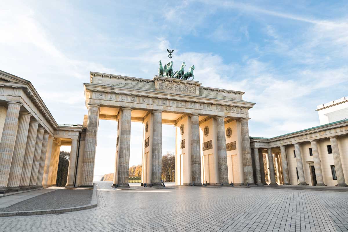 The Brandenburg Gate in Berlin Germany