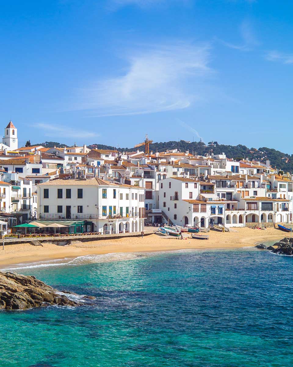 The Calella de Palafrugell coastline in Spain