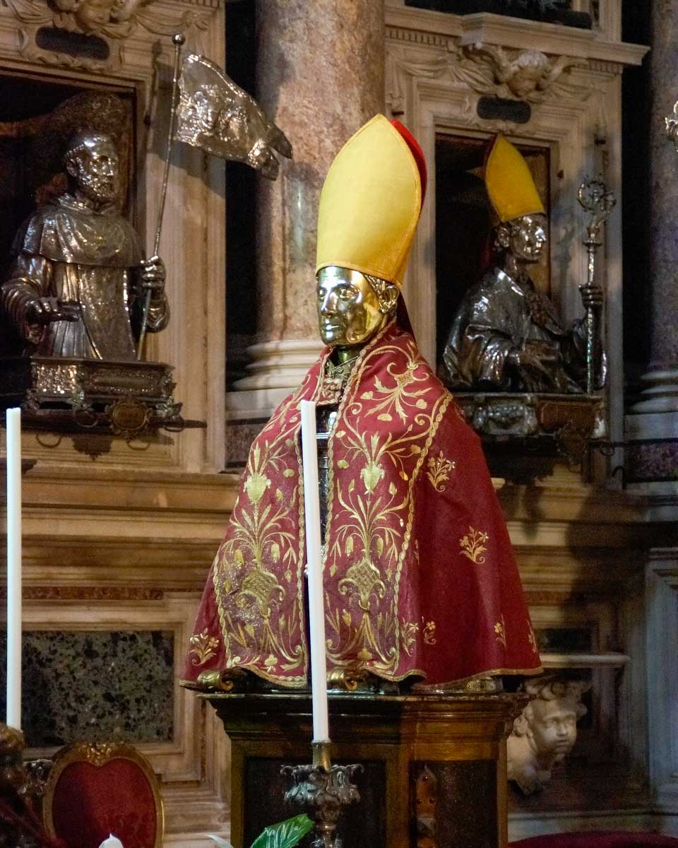 The Chapel of San Gennaro in Naples Italy