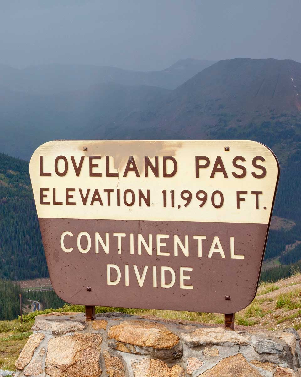 The Continental Divide seen on a tour from Denver Colorado