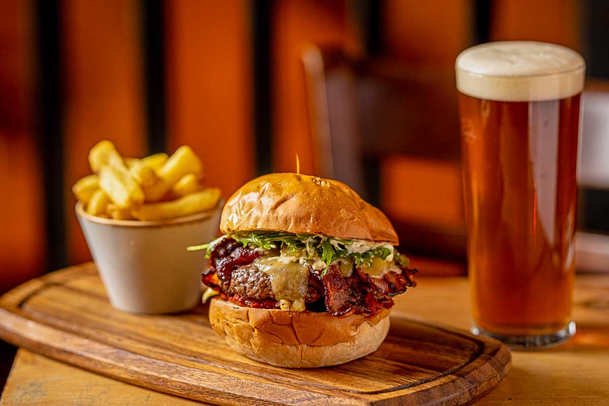 The Devil's Advocate Old Town burger in Edinburgh Scotland