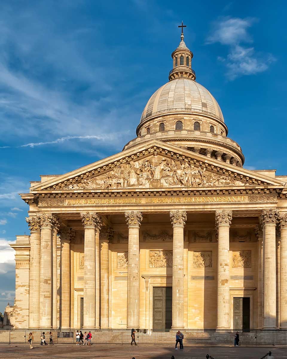The Paris Pantheon in the Latin Quarter of Paris France