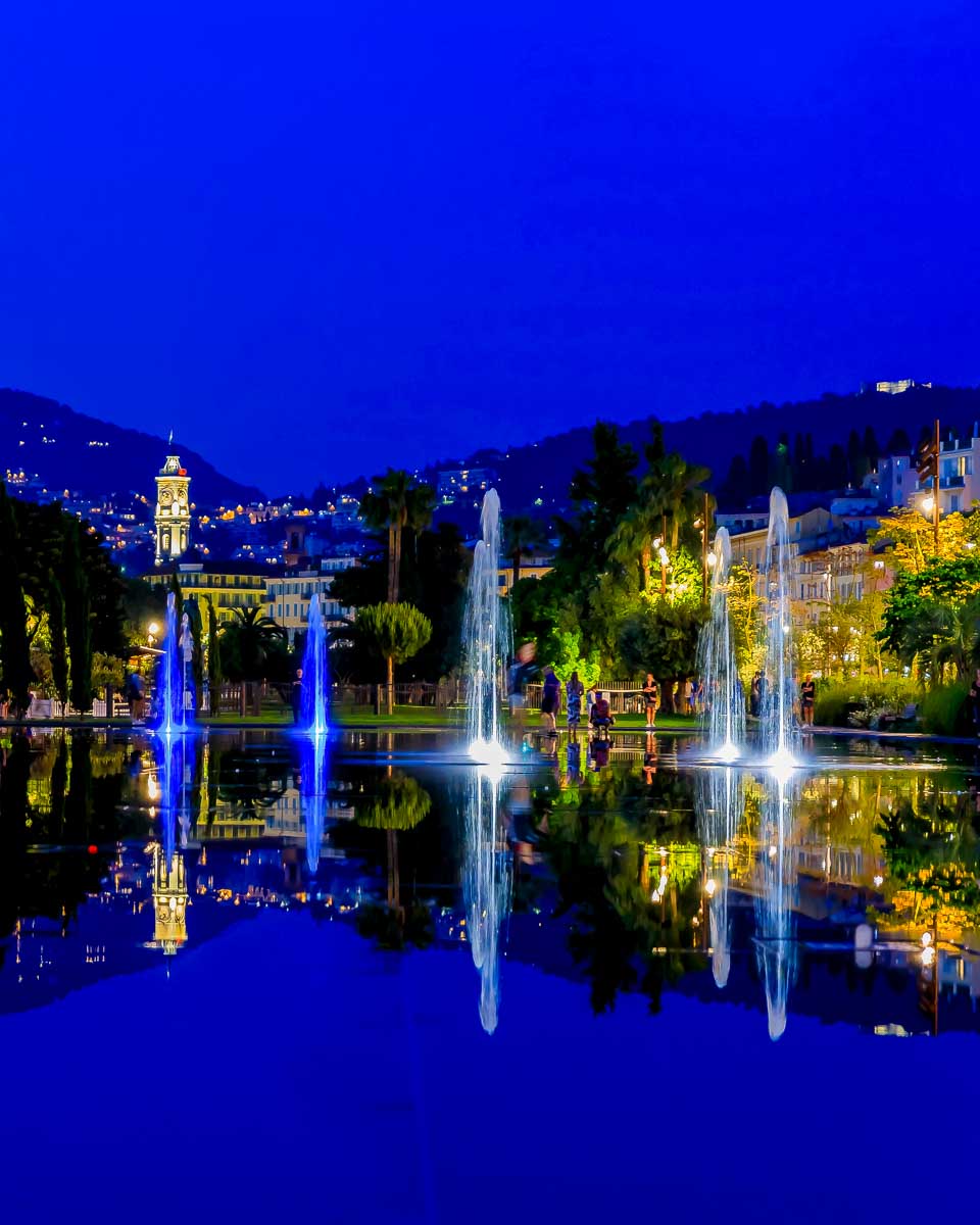 The Promenade du Paillon in Jean-Médecin of Nice France