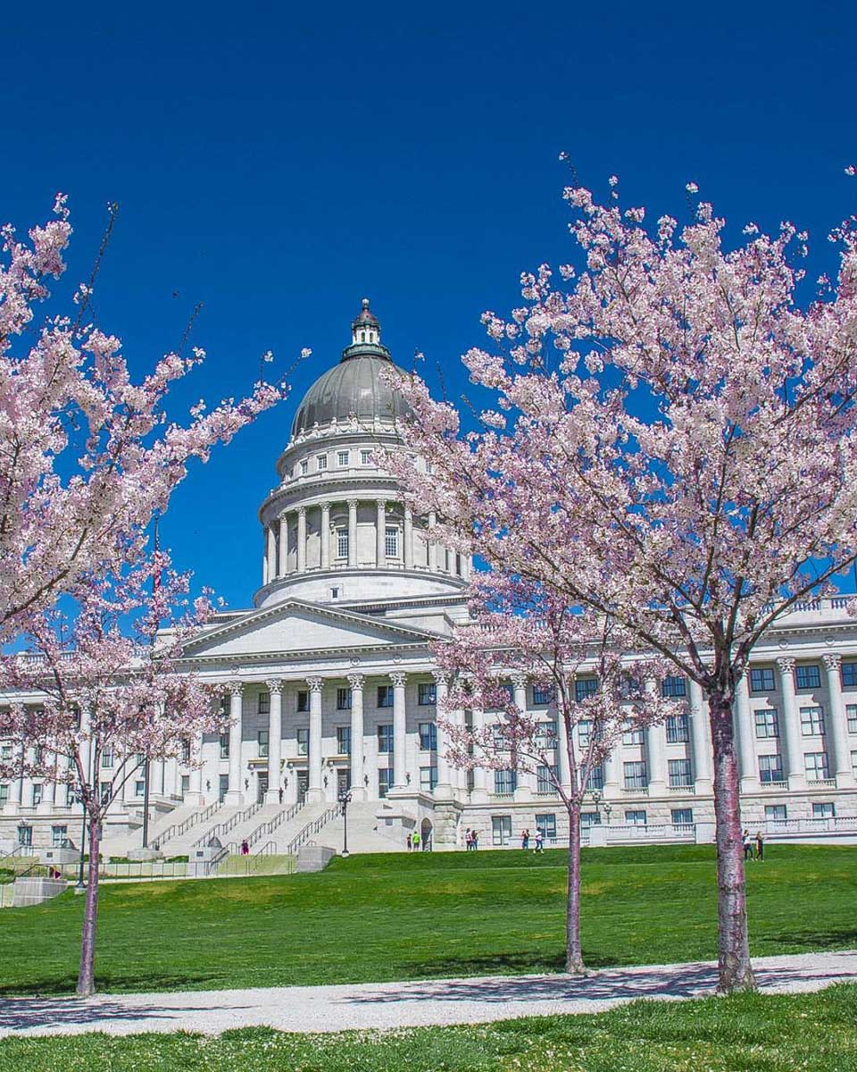 The Utah State Capitol Building in Salt Lake City Utah