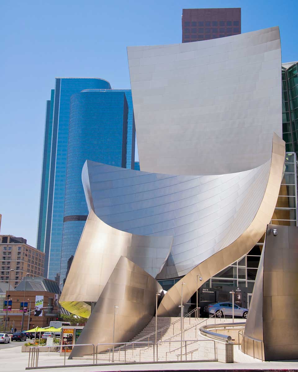 The Walt Disney Concert Hall in Los Angeles California