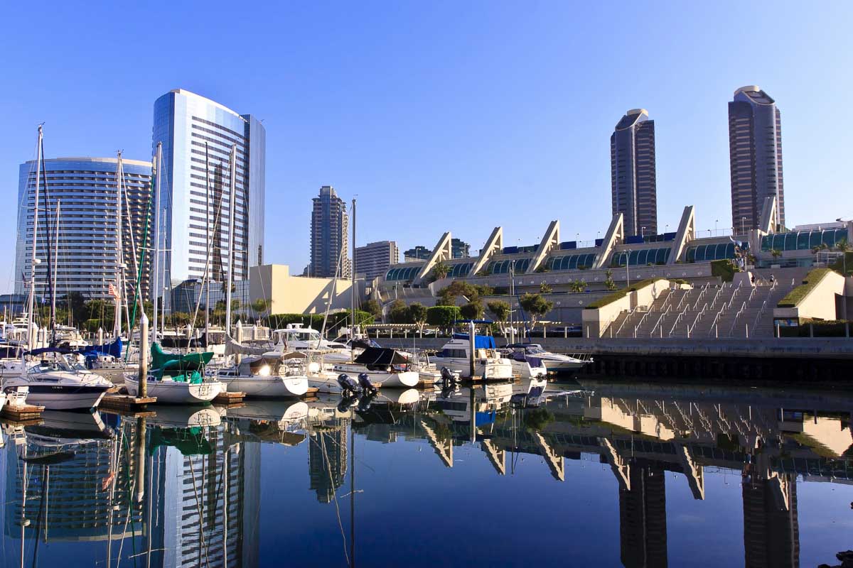 The city skyline in San Diego California