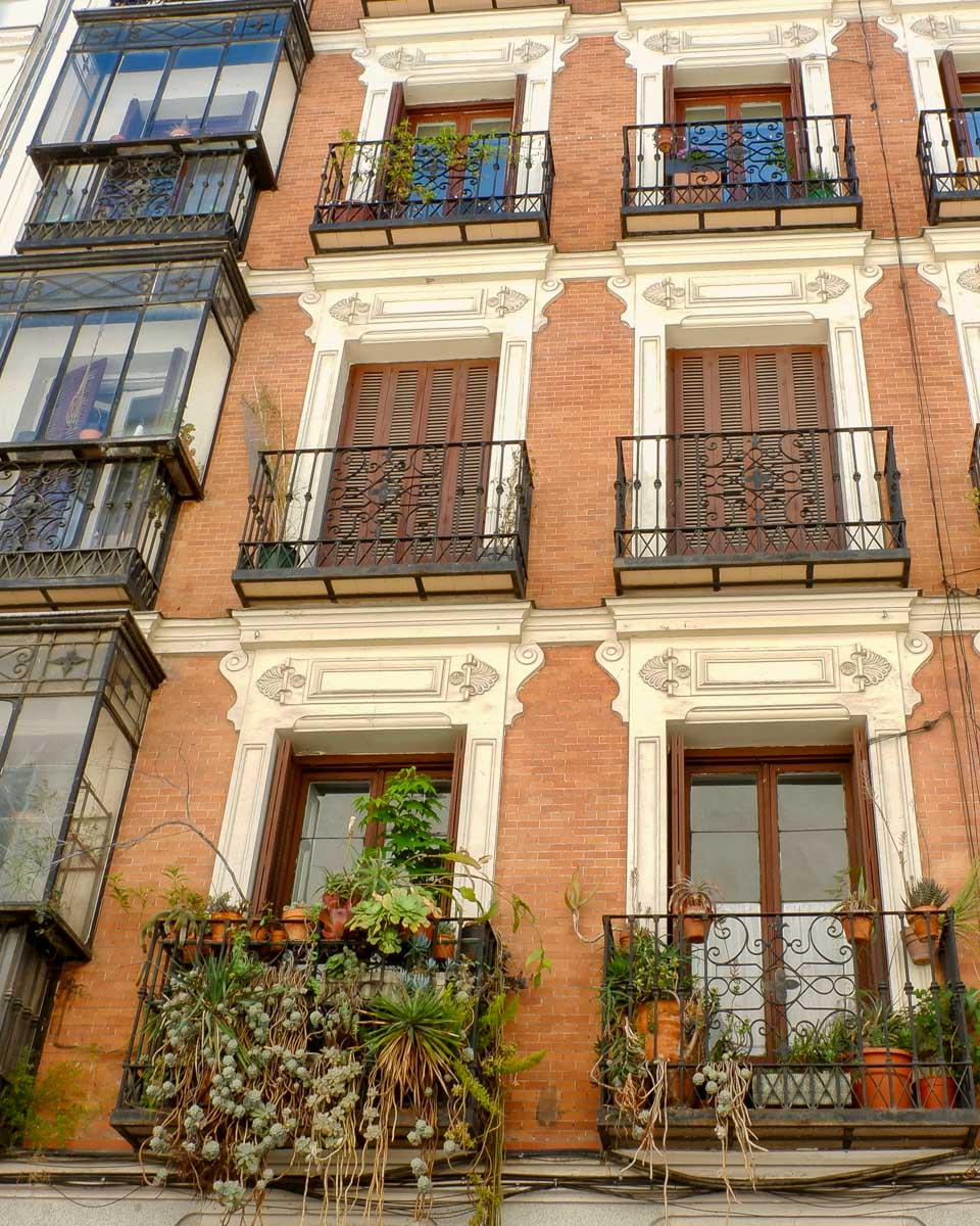 The malasaña neighborhood in Madrid Spain
