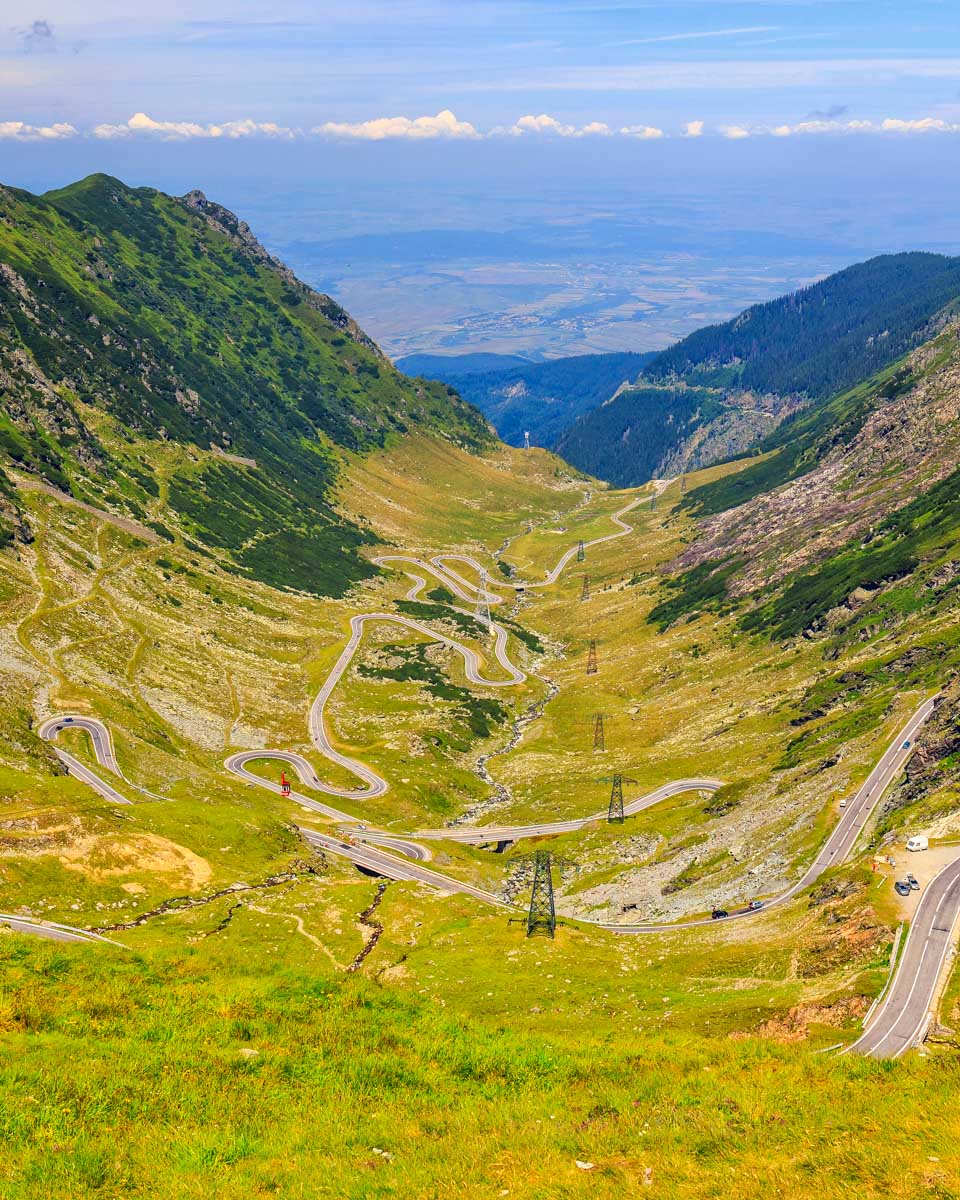 The transfagarasan mountain road on a tour from Bucharest Romania