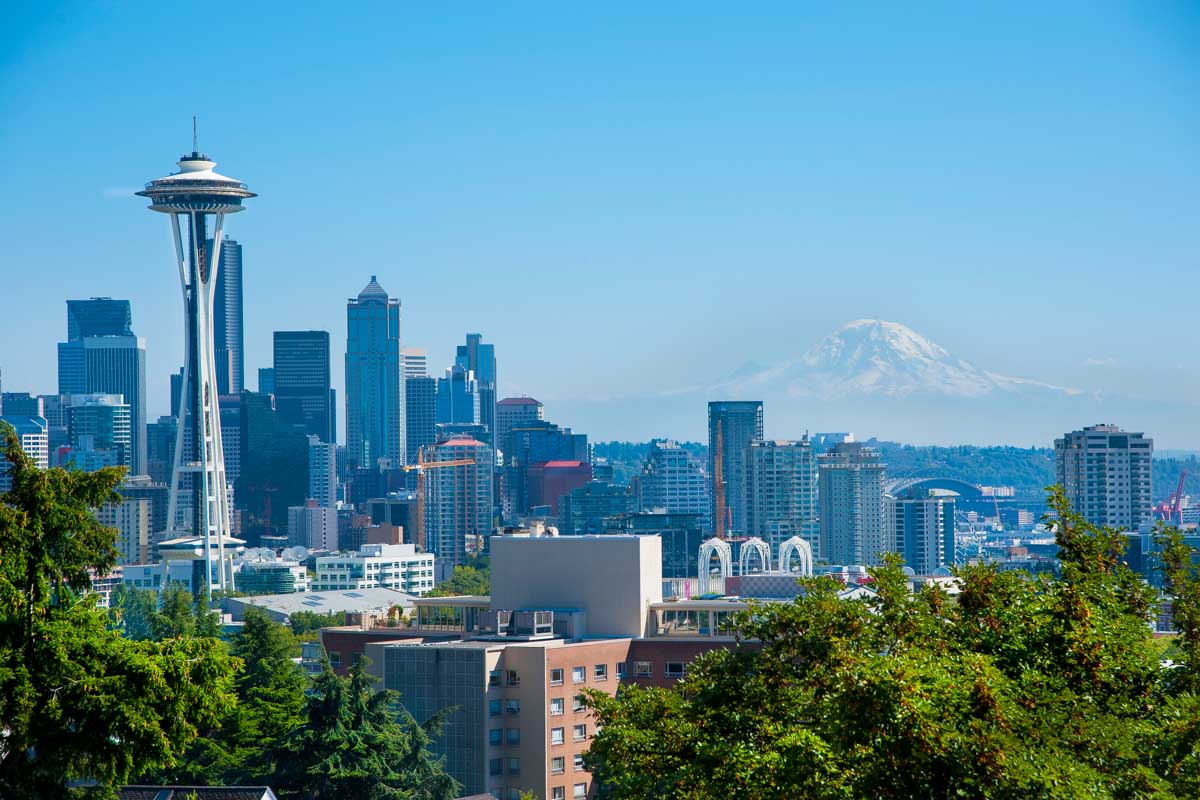 The view of Seattle from Kerry Park Washington