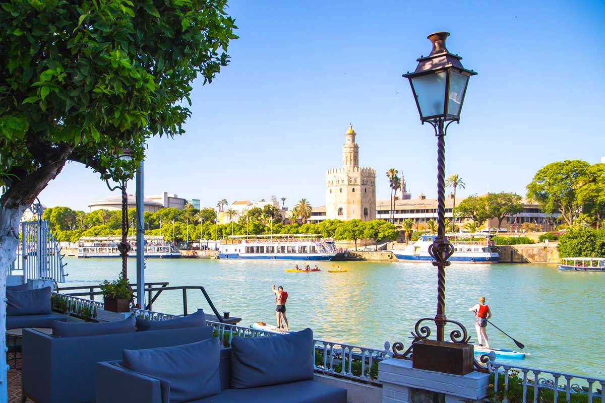 View from the terrace at Río Grande Sevilla Spain