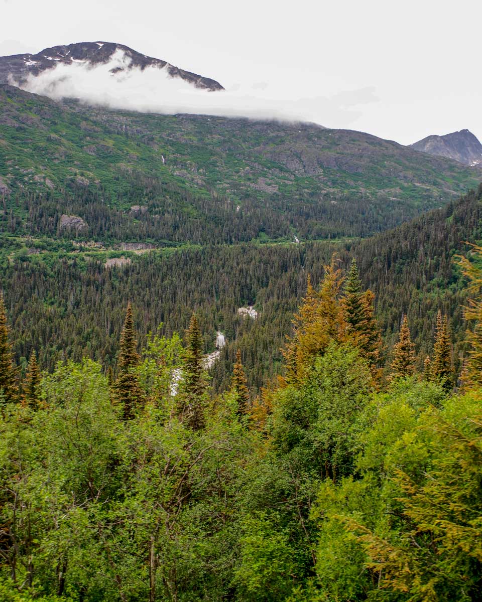 White Pass on the Alaska Railroad to Seward from Anchorage Alaska