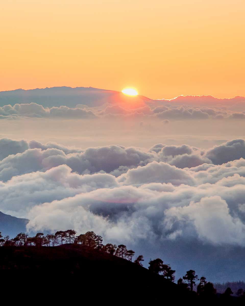 teide national park sunset on a stargazing tour in the Canary Islands