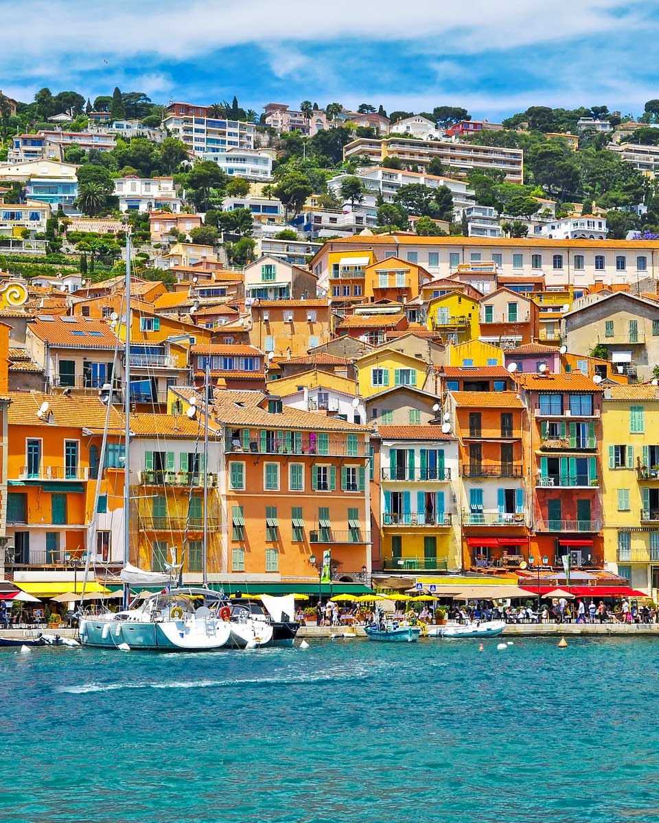 villefranche sur mer seen on a cruise from Nice France