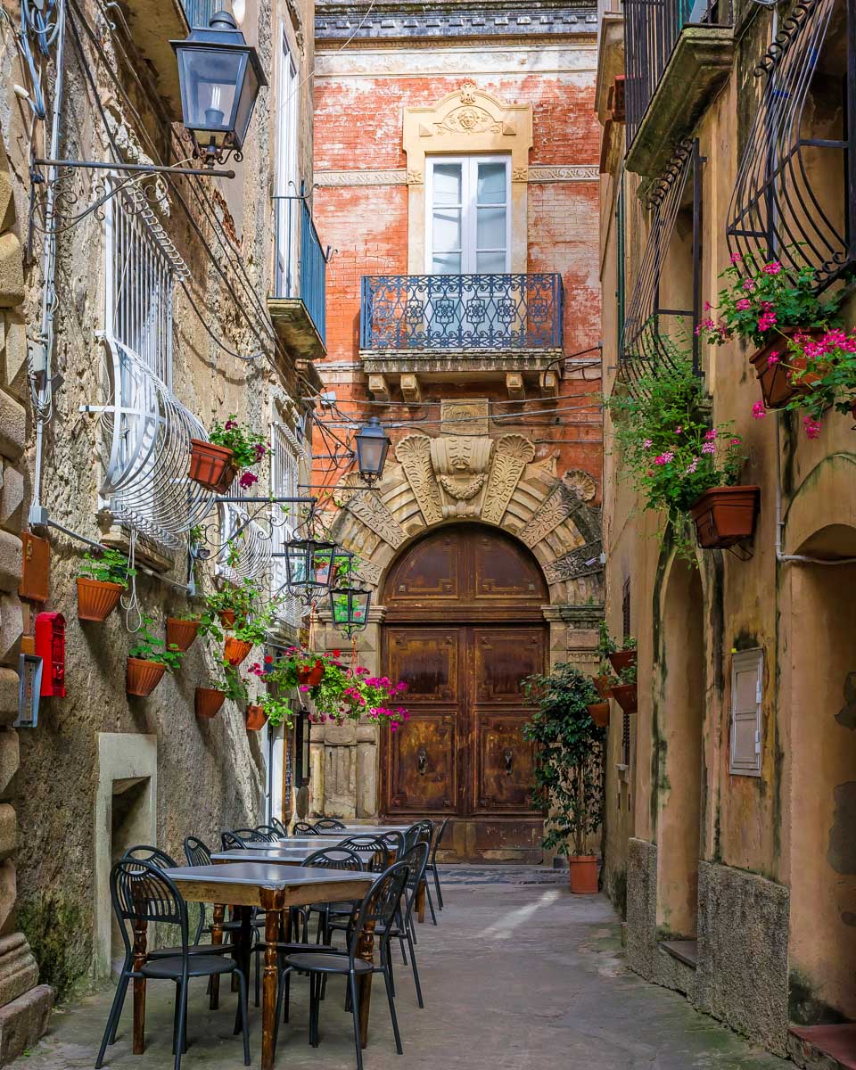 A street in Amalfi on the Amalfi Coast Italy