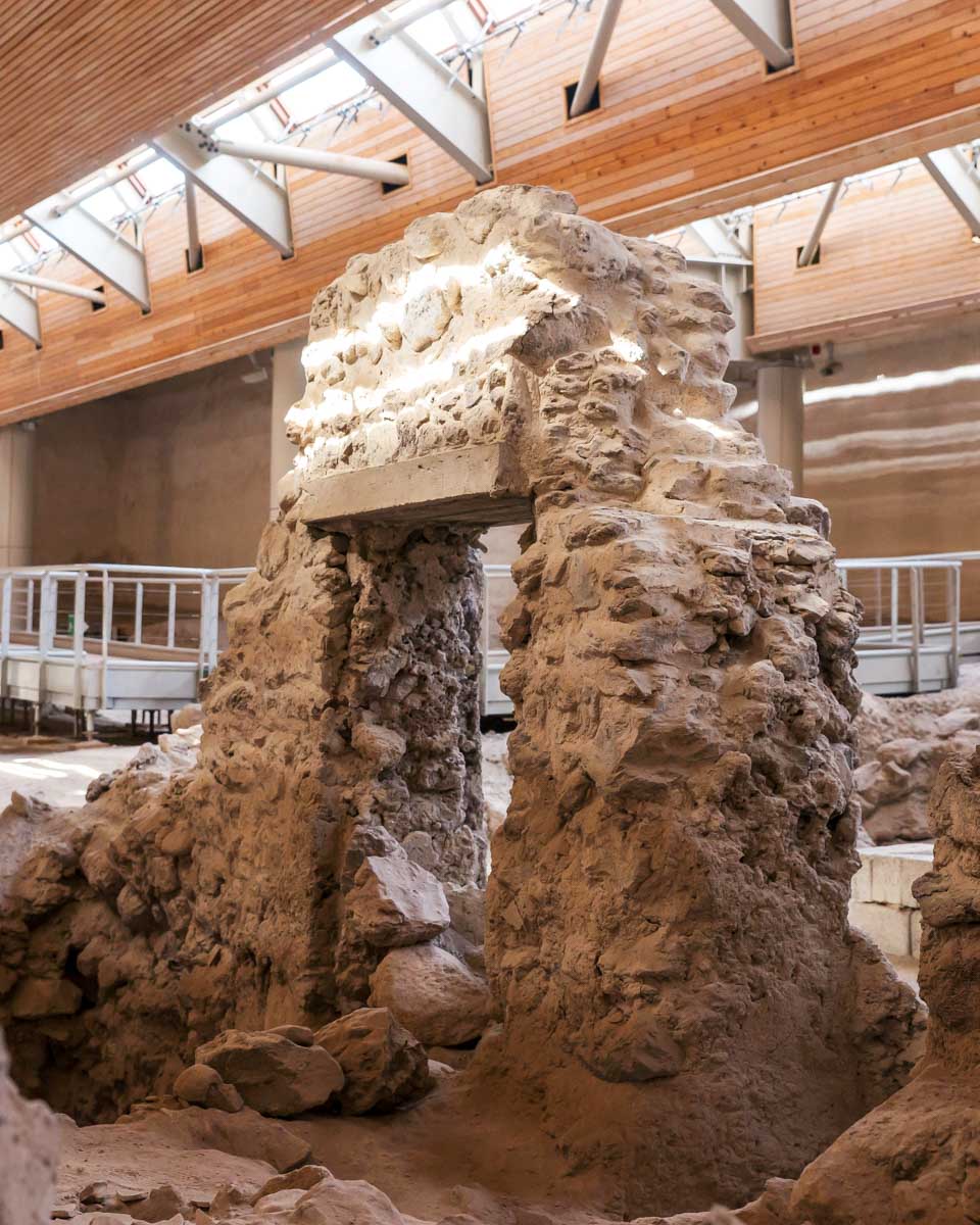 Akrotiri seen near Santorini Greece 1