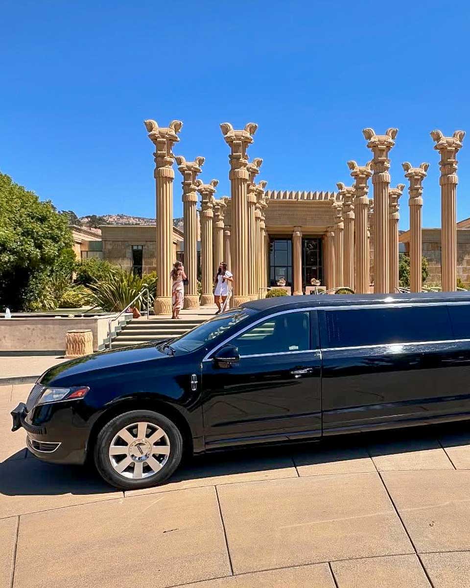 Apex Transportation and Tours a limo used on a wine tour in Napa California