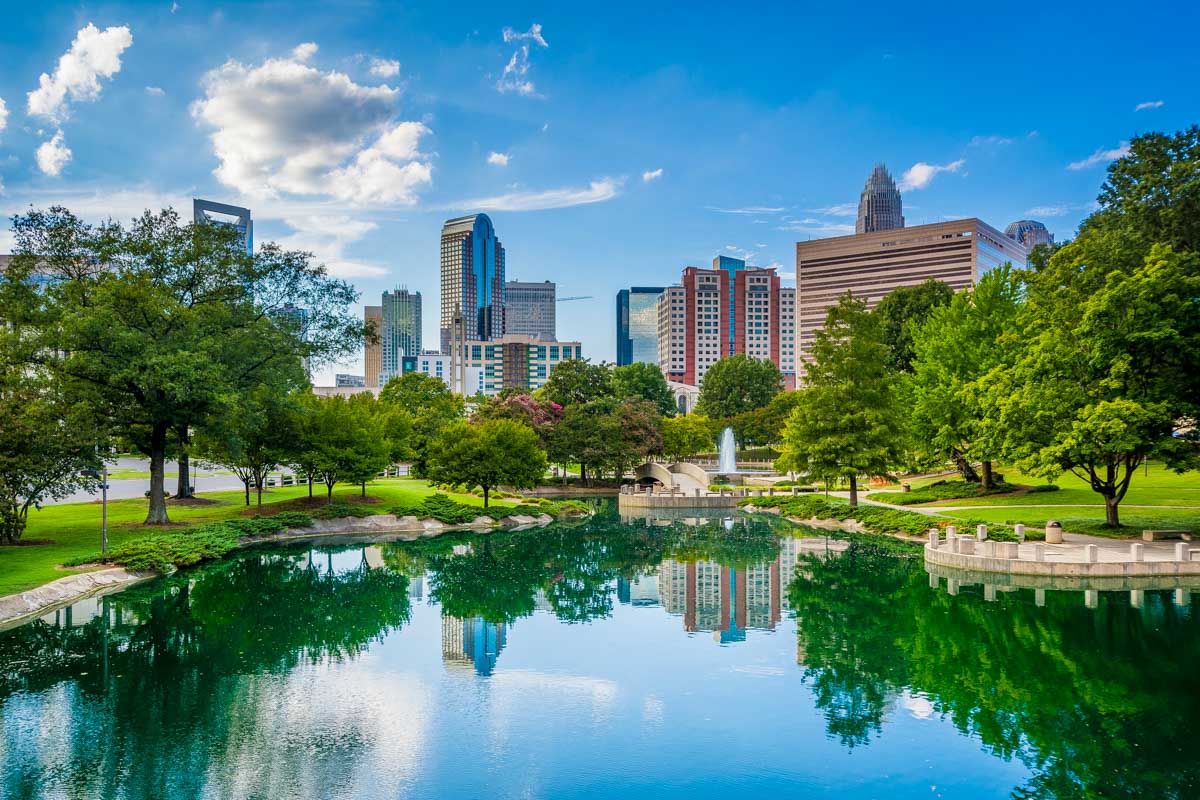 Cityscape of Charlotte North Carolina