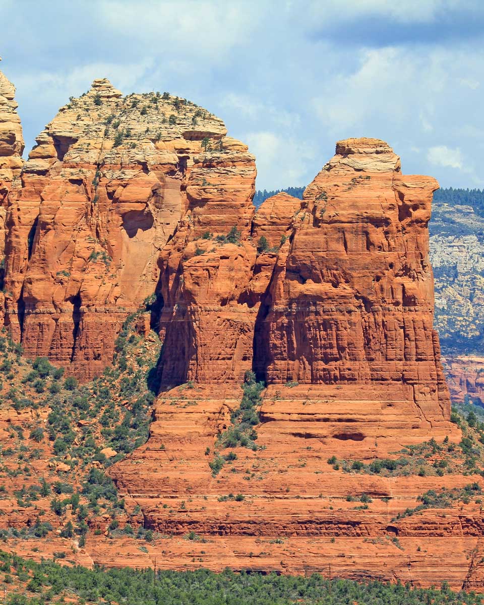 Coffee Pot Rock seen near Sedona Arizona