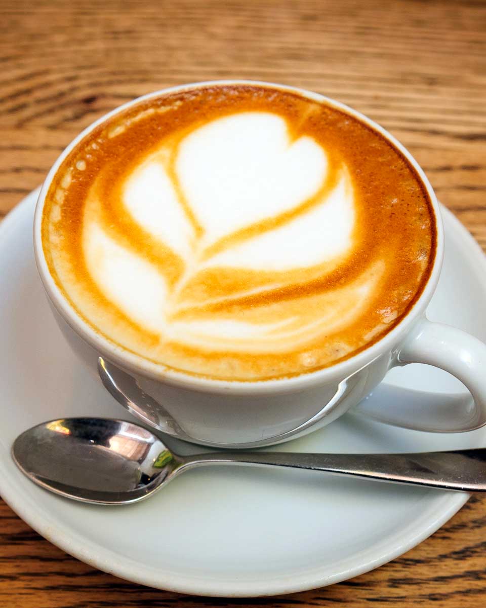 Coffee-with-latte-art-in-Valencia-Spain