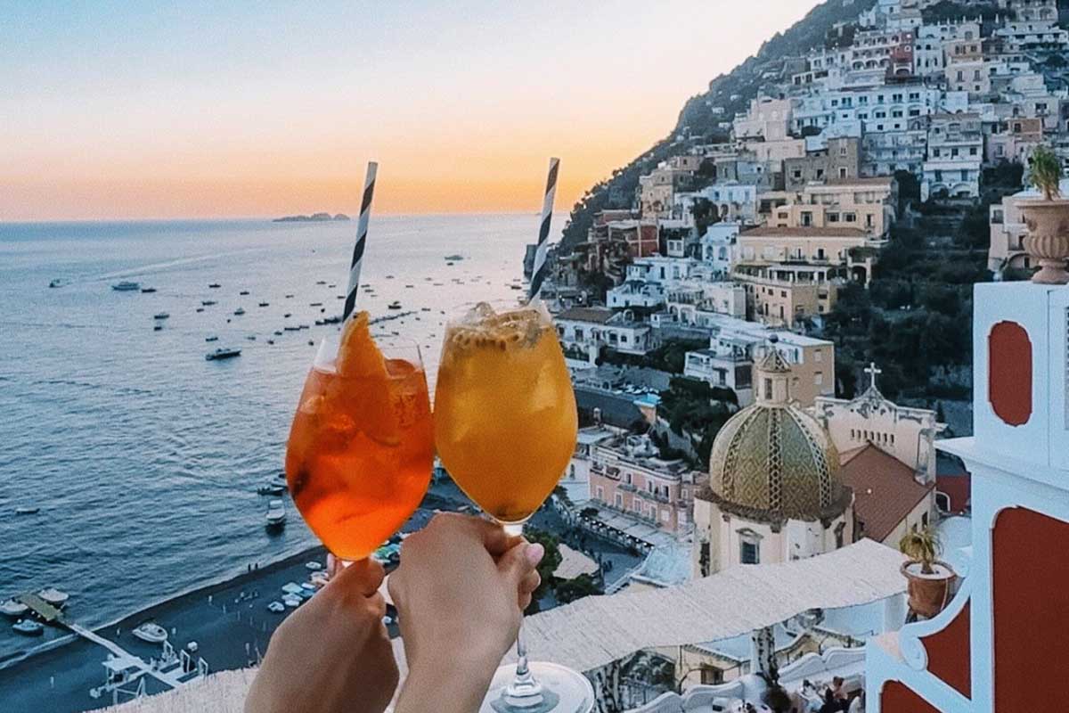 Franco's Bar in Amalfi on the Amalfi Coast Italy