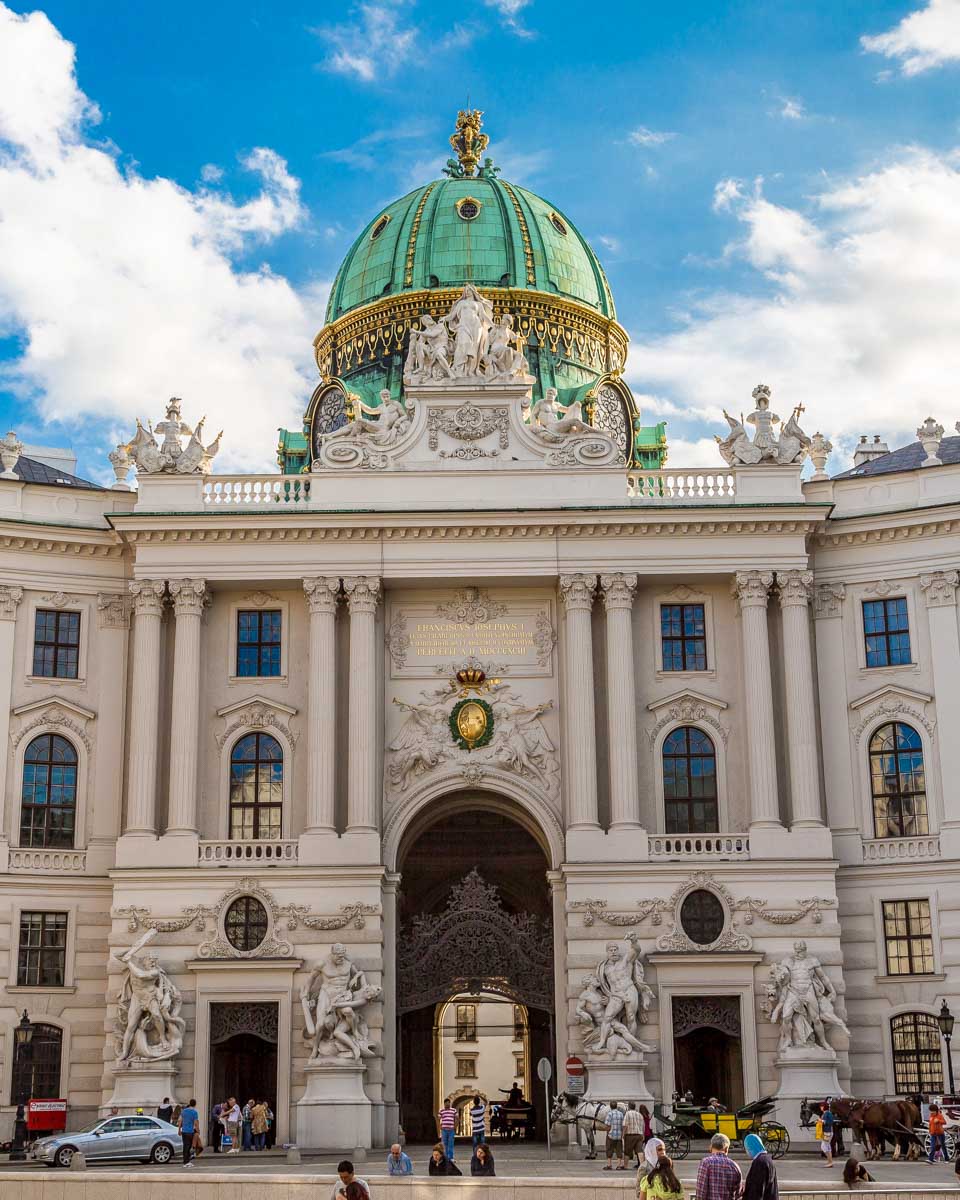 Hofburg Palace seen on a tour of Vienna Austria