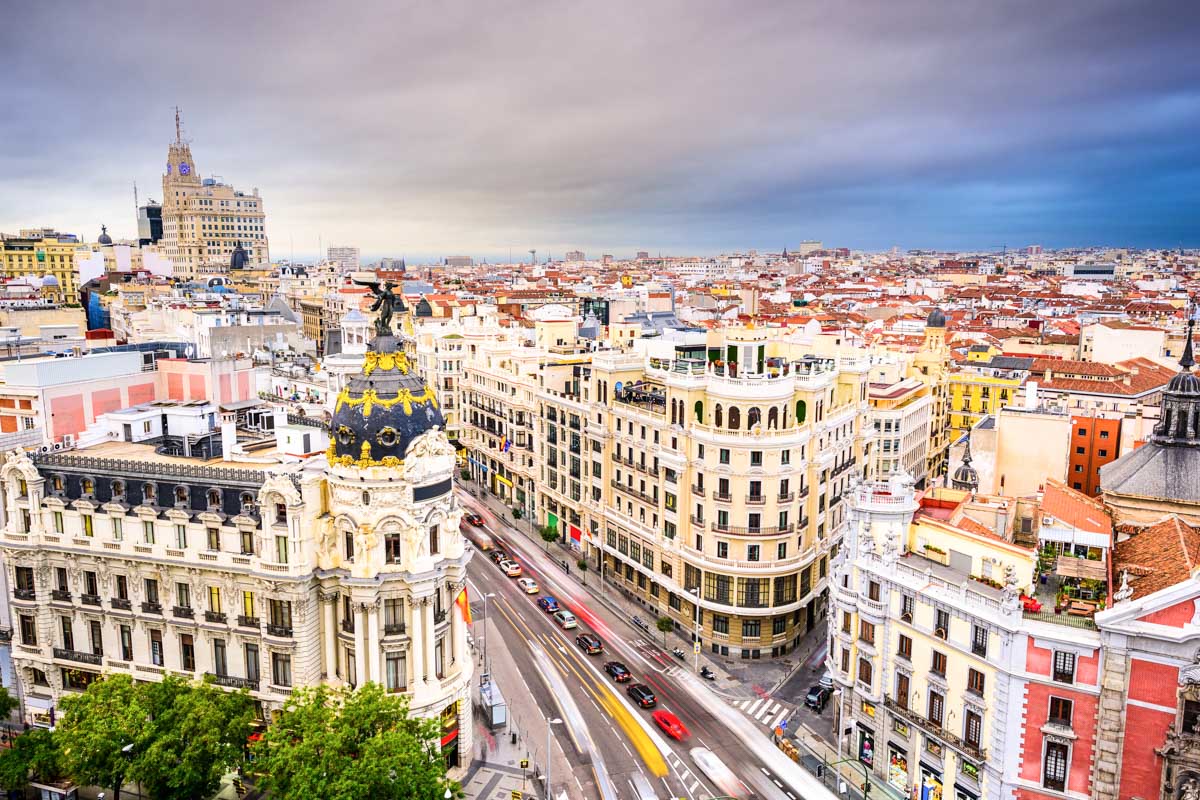 Madrid Spain Cityscape