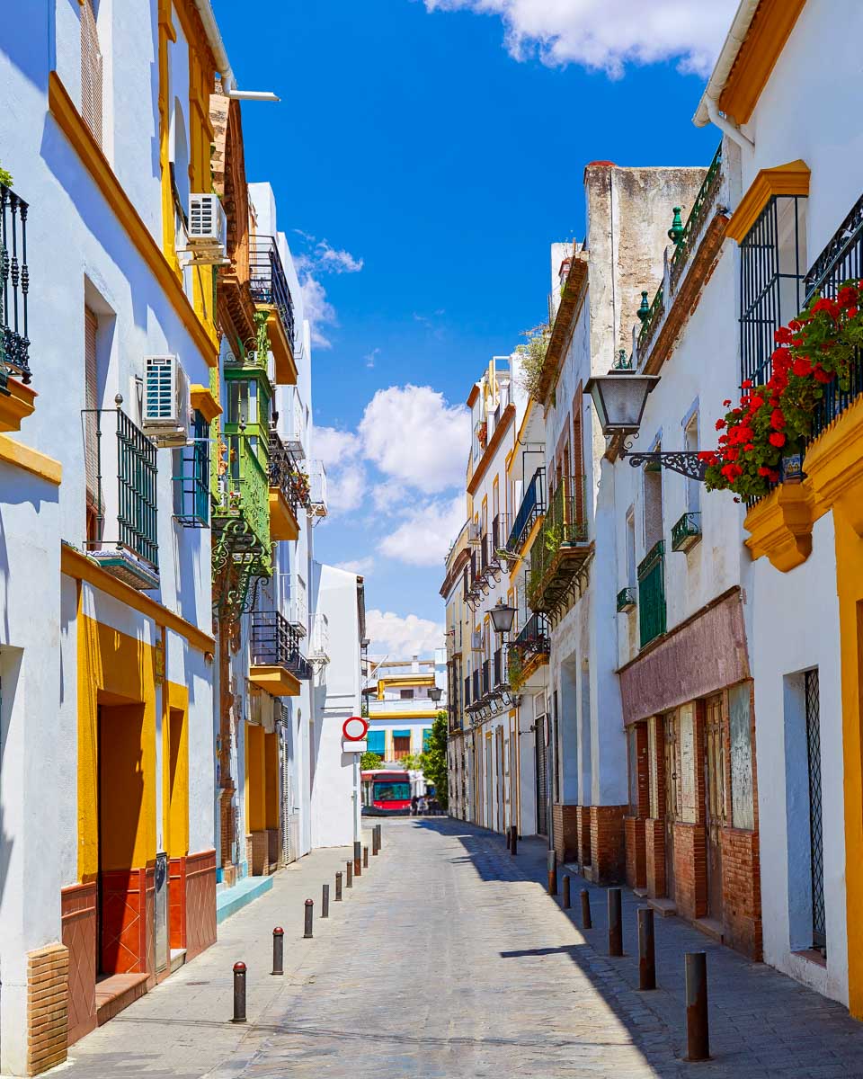 Part of the Triana barrio in Seville Spain