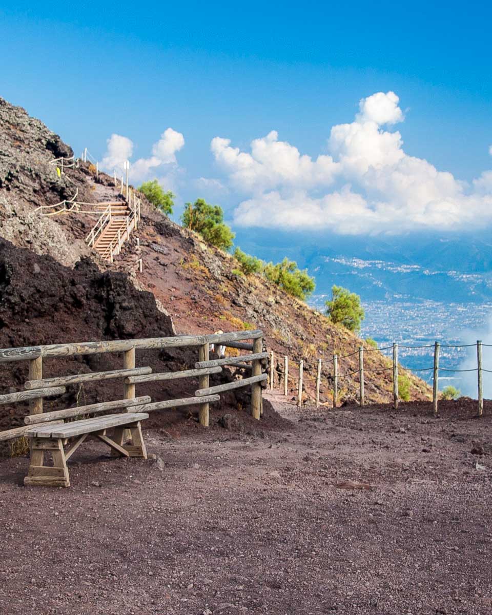Part-of-the-path-around-Mount-vesuvius-on-a-day-trip-from-Positano Amalfi Coast Italy