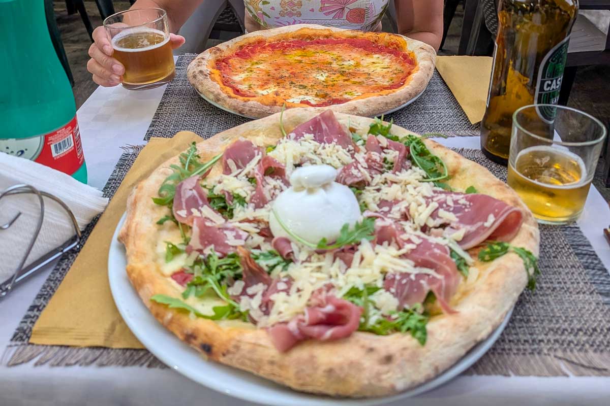 Pizza eaten in Sedona Arizona