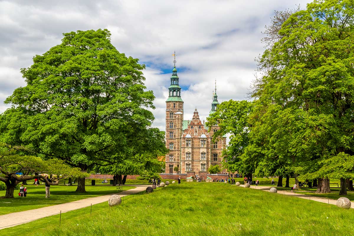 Rosenborg Castle and Kings Gardens in Copenhagen Denmark