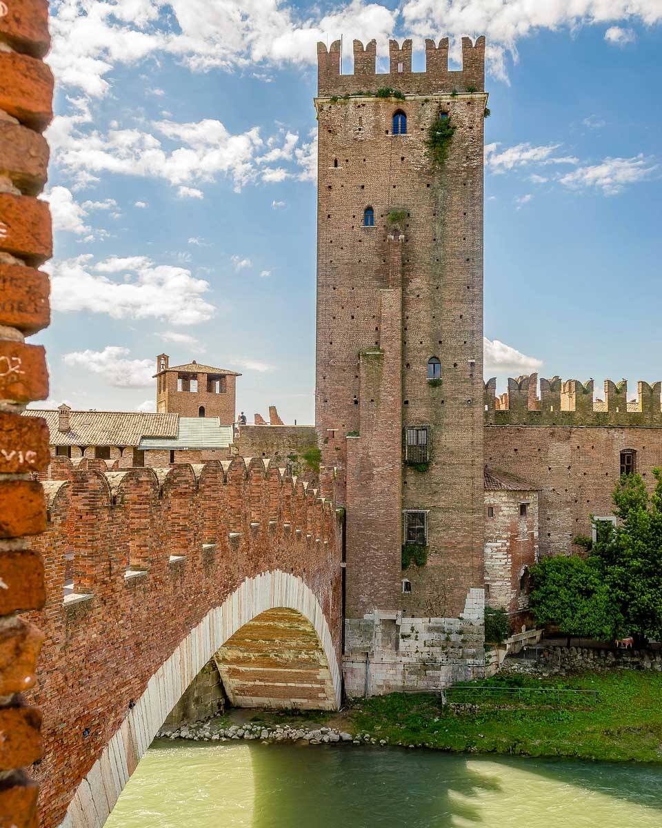 Scaliger Bridge in Verona Italy