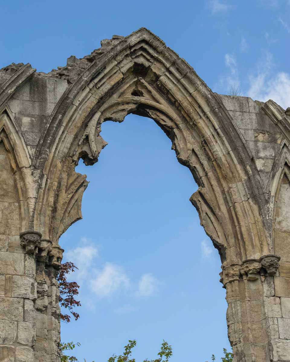 St. Mary's Abbey seen on a private walking tour of York United Kingdom