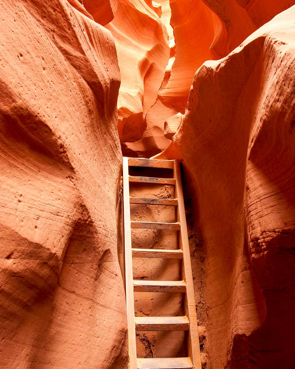 Stairs in Lower Antelope Canyon on a tour from Page Arizona (2)