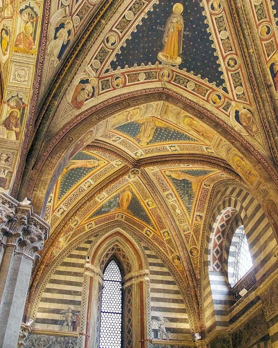 The Baptistery of San Giovanni in Siena Italy
